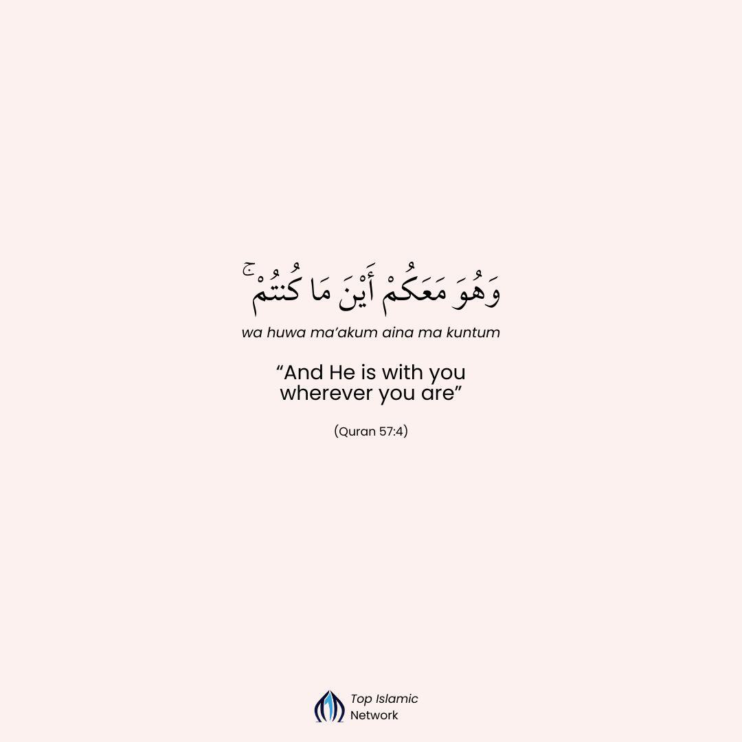 And He is with you wherever you are.\, image size:1080x1080