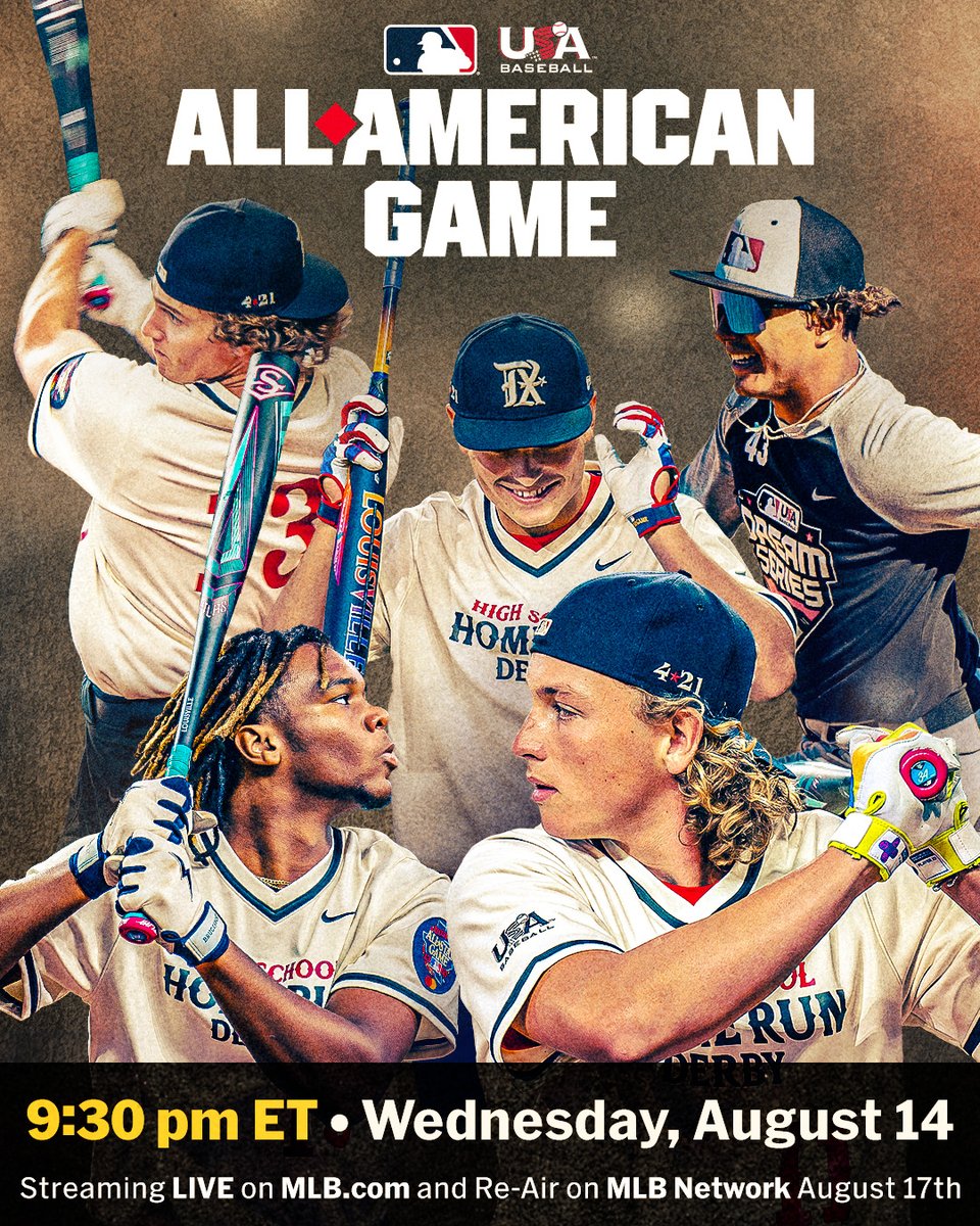 The MLB High School All-American Game is on Wednesday night and will feature top 2025 Draft prospects, including Ethan Holliday.

Complete rosters and more: atmlb.com/4dlAGhk