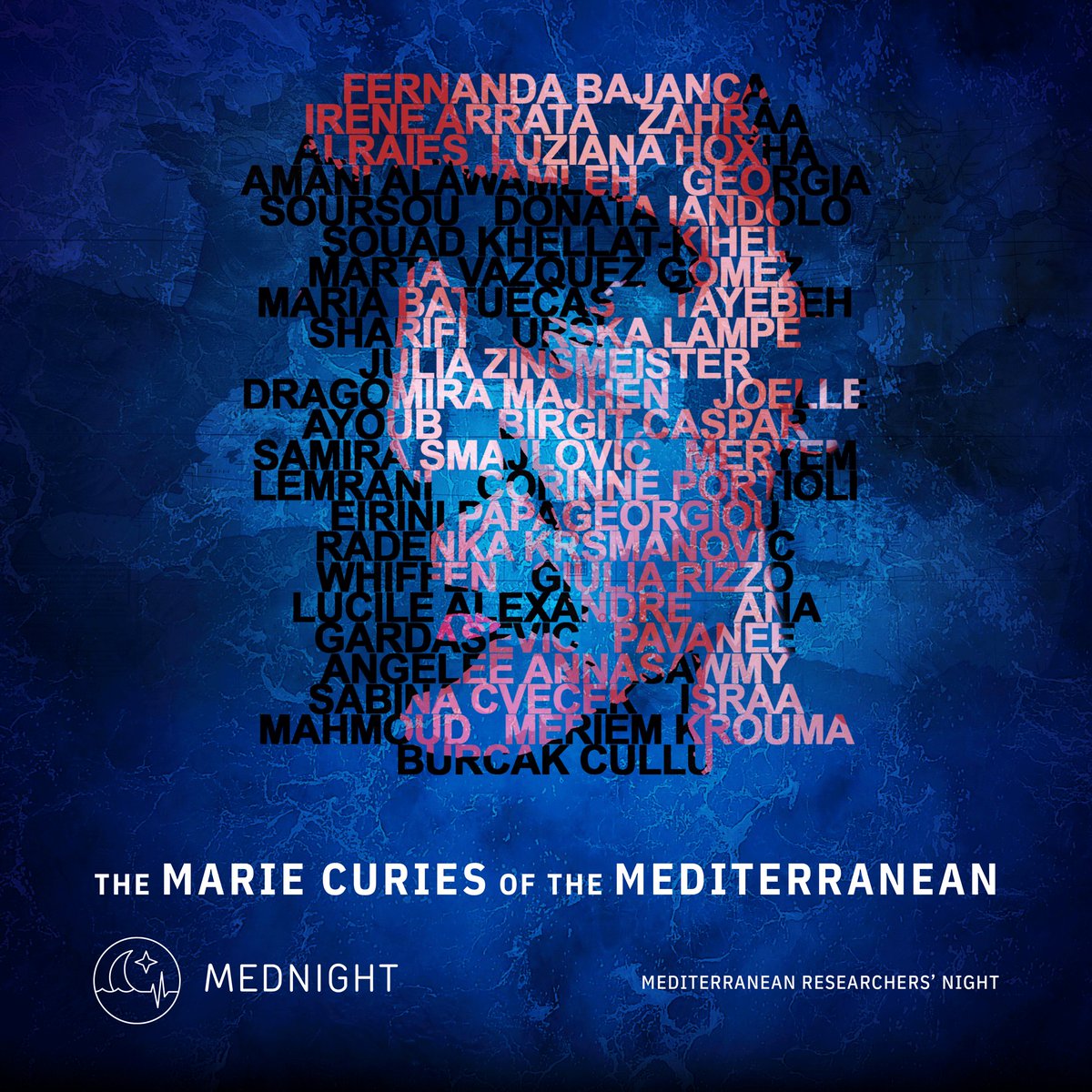 📣 EXHIBITION: “The Marie Curies of the Mediterranean”.
OPENING 🪧 September 6th in 8 countries.

🔹 Exhibition designed by <a href="/l_caleidoscopio/">El Caleidoscopio</a> and the <a href="/Mariecurie_alum/">Marie Curie Alumni Association (MCAA)</a>, partners of the MEDNIGHT consortium. 

More information coming soon.

#EuropeanResearchersNight
