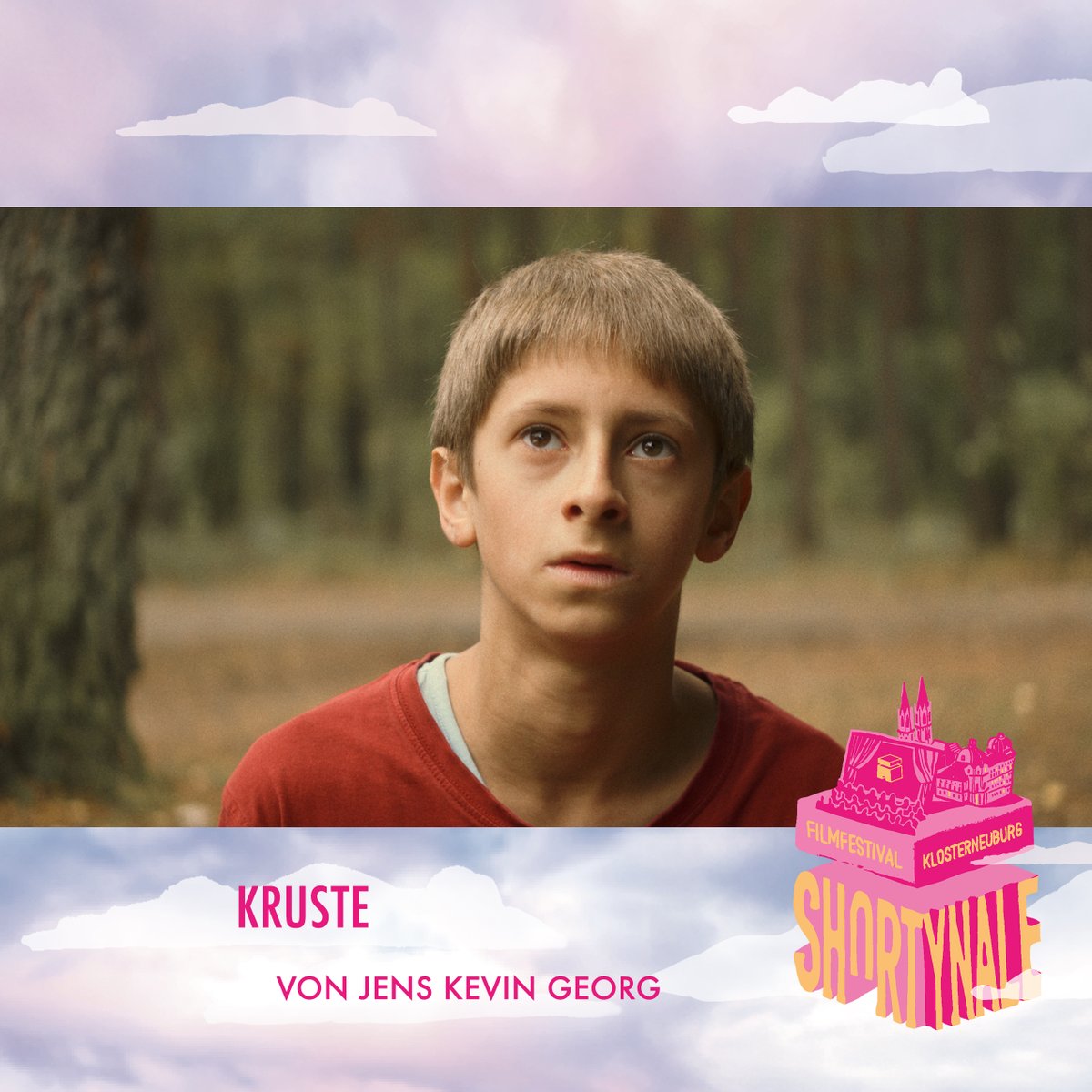 Freitag, 16. Aug. 21:00 | Wettbewerb 3

✨“Cornetto im Gras” von David Lapuch ✨
✨“Echoes of grief” von Verena Repar✨
✨“Straight Outta Vienna” von Alex Lazarov✨
✨“Kruste” von Jens Kevin Georg✨

#shortynale #filmfestival #shortfilmfestival #kurzfilmfestival #klbg