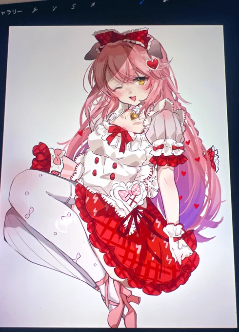 かわいいく描けてるきがする…(⸝⸝ᐡ. ̫ .ᐡ⸝⸝) 