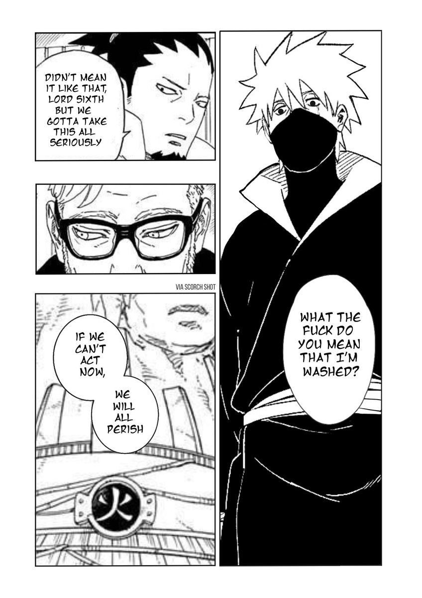Scorch_Shot's tweet photo. #BorutoTwoBlueVortex #Superlegit
I can't Believe that Kakashi is finally back in the Boruto manga🔥 https://t.co/BimDuOKUxL