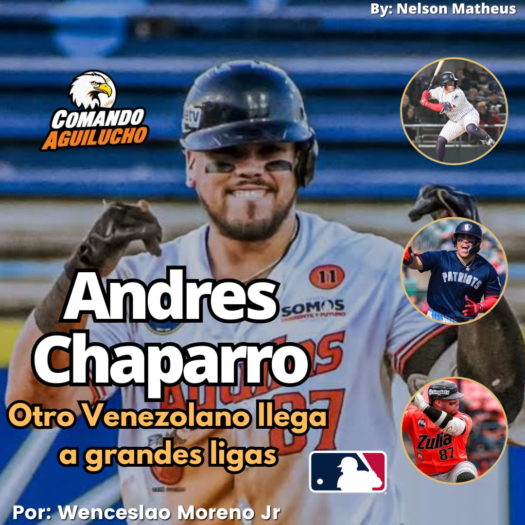 comandoaguiluc1's tweet photo. Otro venezolano llega a grandes ligas. Nos referimos a Andrés Chaparro quien recibió el llamado para subir al mejor beisbol del mundo luego de su actuación en Rochester Red Wings, sucursal triple A de Nacionales de Washington. Chaparro fué traspasado a los Nacionales en fecha https://t.co/qqCUG3g4Iy
