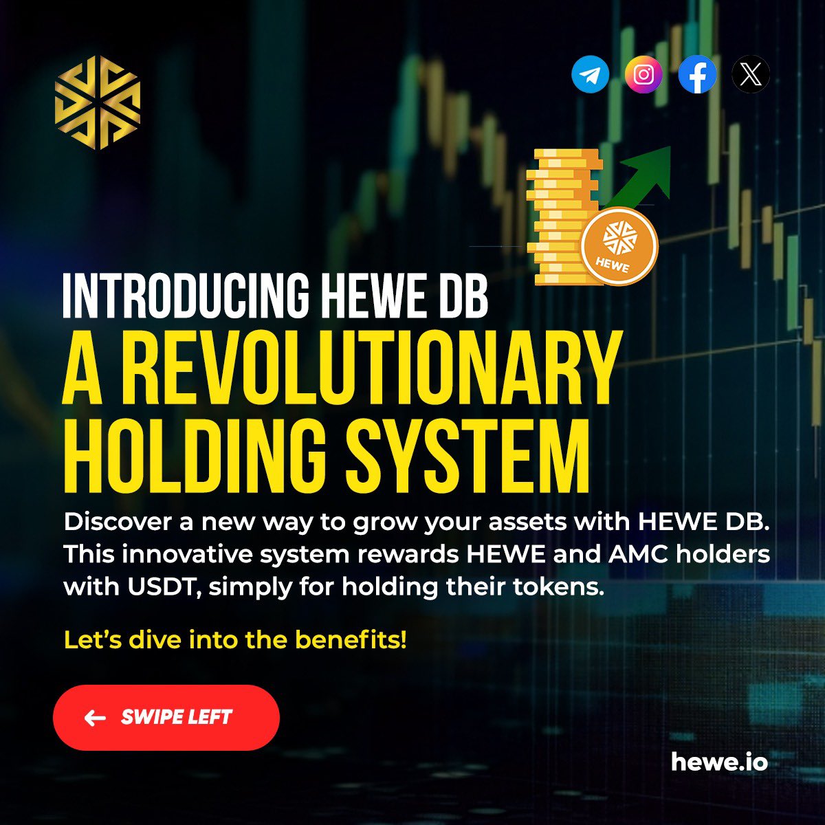 heweofficial's tweet photo. 🔓 Unlock a revolutionary way to grow and secure your assets with HEWE DB. Start holding HEWE and AMC today, and enjoy the passive income stream in USDT. 
Discover the future of asset growth—your coins, your security, your financial future. 🌟

#AMCcoin #CryptoBanking #PassiveIncome #DigitalAssets #ColdWalletSecurity #Hodl #CryptoInvesting #BlockchainRevolution #WealthBuilding #USDT #CryptoFinance