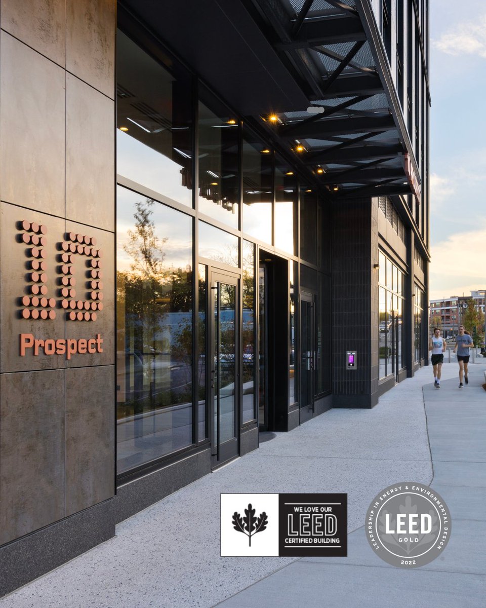 Today, we are thrilled to announce that 10 Prospect has officially achieved #LEED Gold certification!  This global recognition from @usgbc reflects our commitment to sustainability and building a healthier, more efficient future.

<a href="/GilbaneBuilding/">Gilbane Building</a> <a href="/magellandevelop/">Magellan Development</a> <a href="/CypressEquity/">CEI</a>