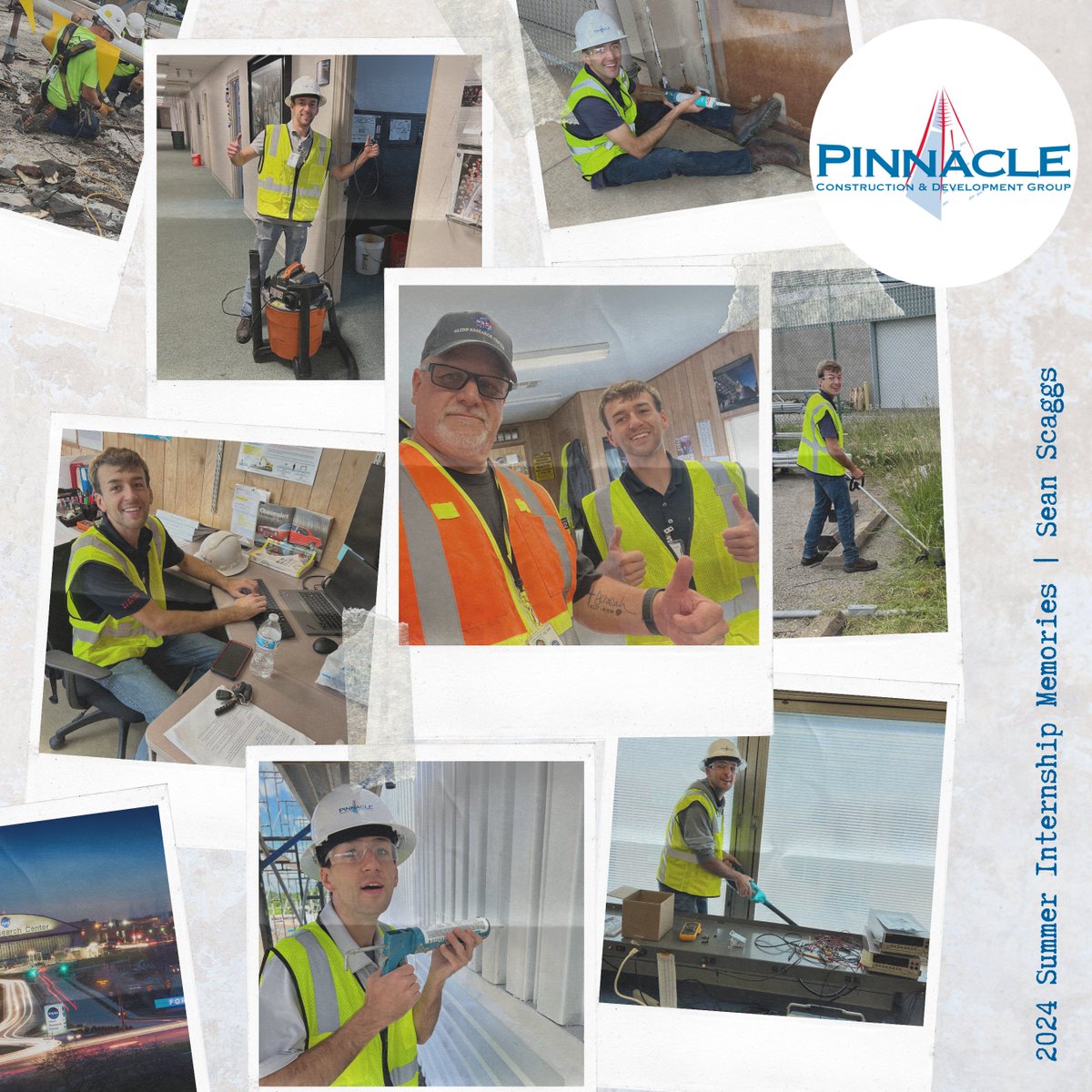 Pinnaclebuilds's tweet photo. We bid a fond farewell to Sean, our summer PM intern at NASA. Always ready to help during our busiest season, Sean's contributions were invaluable 🚀👏 We’re thankful for his hard work and hope he's gained valuable lessons through this hands-on internship. THANK YOU, SEAN!! 🫶 https://t.co/IwIuIRzmfm