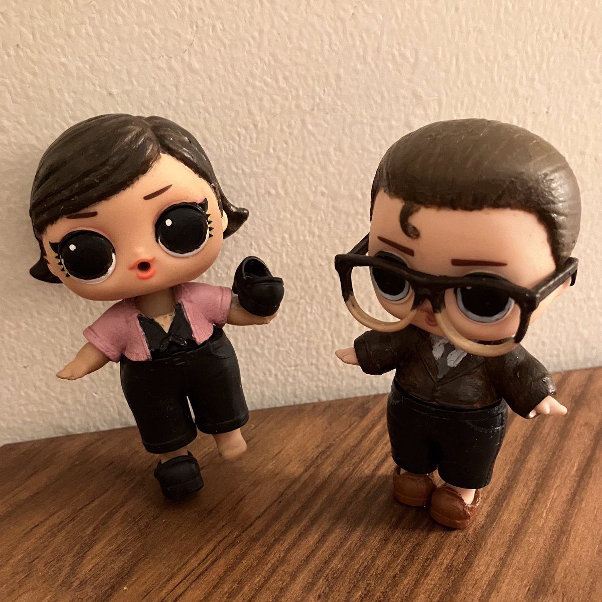 littlemissnonam's tweet image. Trying to #SaveEvil the only way we know how - by customizing dolls! Please enjoy our custom #LOLSurprise Kristen and Leland… and please share them if you’d like to help us save our favorite show, the amazing #EvilSeries ❤️😈 #evil @katjaherbers @MichaelEmerson @evil
