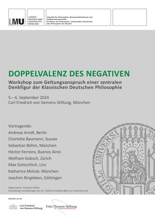 ALEMANIA🇩🇪:

𝐖𝐨𝐫𝐤𝐬𝐡𝐨𝐩 “𝑫𝒐𝒑𝒑𝒆𝒍𝒗𝒂𝒍𝒆𝒏𝒛 𝒅𝒆𝒔 𝑵𝒆𝒈𝒂𝒕𝒊𝒗𝒆𝒏”. 𝐙𝐮𝐦 𝐆𝐞𝐥𝐭𝐮𝐧𝐠𝐬𝐚𝐧𝐬𝐩𝐫𝐮𝐜𝐡 𝐞𝐢𝐧𝐞𝐫 𝐳𝐞𝐧𝐭𝐫𝐚𝐥𝐞𝐧 𝐃𝐞𝐧𝐤𝐟𝐢𝐠𝐮𝐫 𝐝𝐞𝐫 𝐊𝐥𝐚𝐬𝐬𝐢𝐬𝐜𝐡𝐞𝐧 𝐃𝐞𝐮𝐭𝐬𝐜𝐡𝐞𝐧 𝐏𝐡𝐢𝐥𝐨𝐬𝐨𝐩𝐡𝐢𝐞