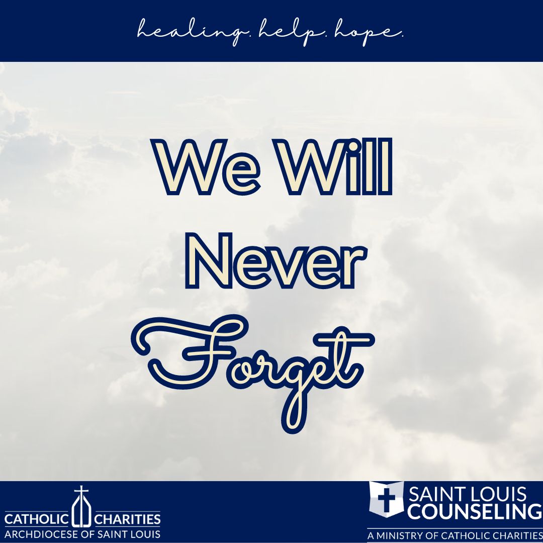 Today is Patriot Day and we are honoring the power of resilience and compassion. Let’s remember today by coming together to offer support and promote well-being in our communities. 💙🧠🕊️#ccstloneministry #911Remembrance #MentalHealthSupport #HealingTogether