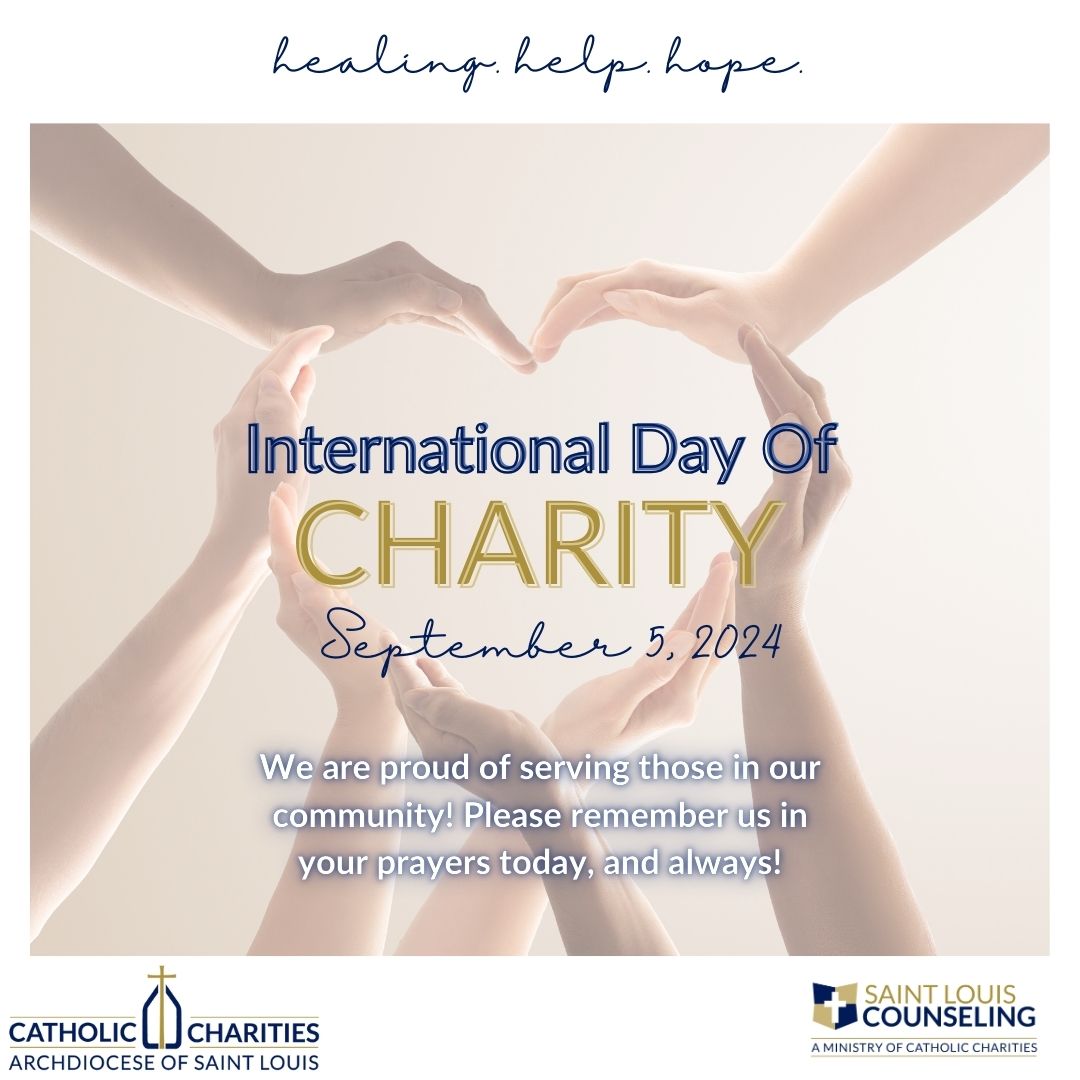 We’re proud to serve our community by supporting healing &amp; enhancing mental health for individuals &amp; families of all backgrounds. Let’s celebrate the impact of compassion and care in making a difference every day! #ccstloneministry #InternationalDayOfCharity #MentalHealthMatters