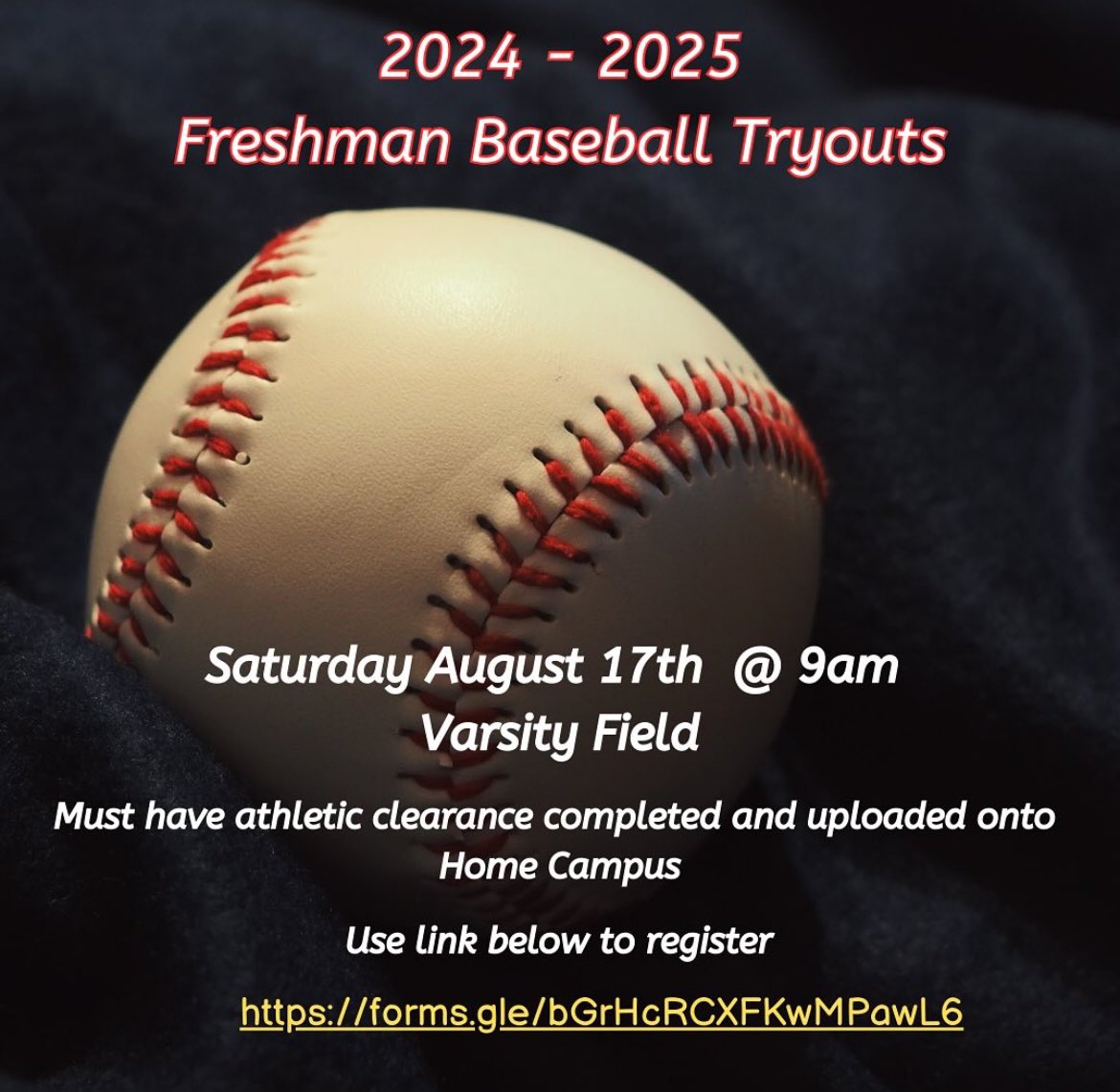 Tryouts are this Saturday at 9 am on the varsity field.