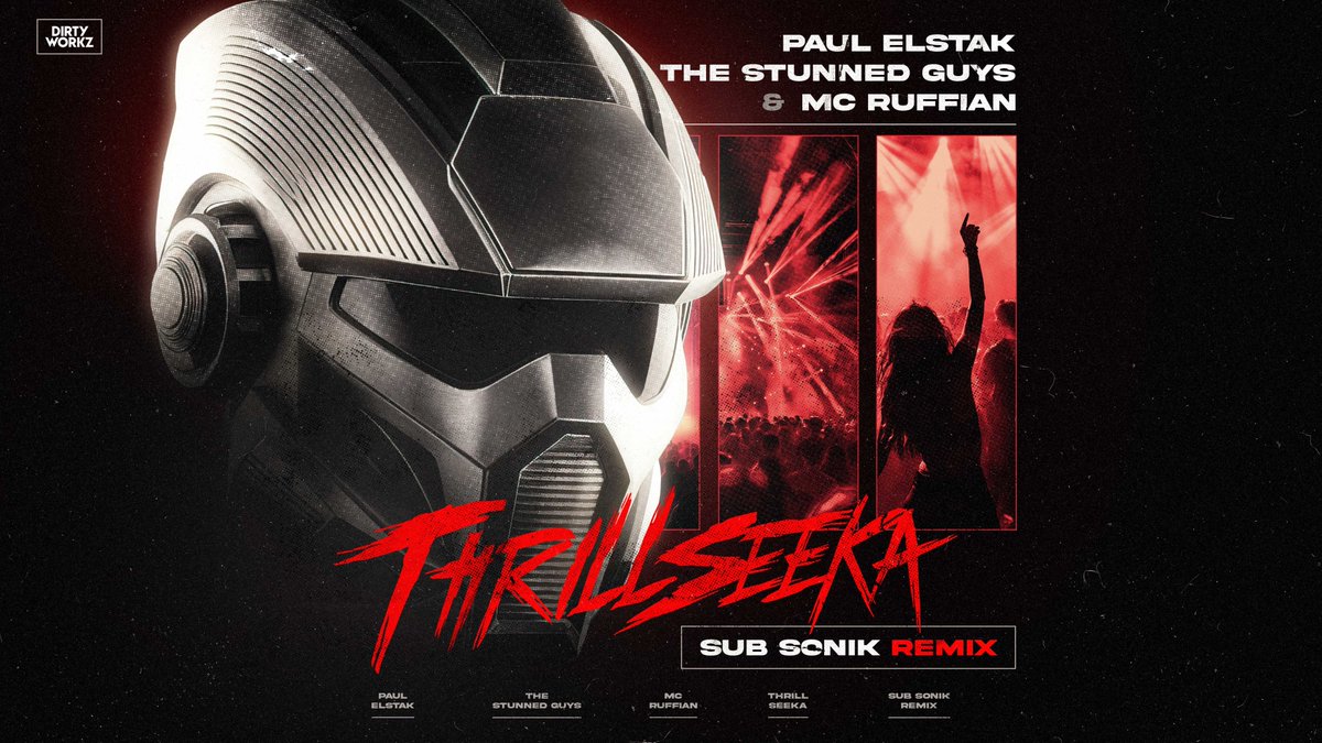 𝐓𝐇𝐑𝐈𝐋𝐋𝐒𝐄𝐄𝐊𝐀!! 👀
After 9 years It's finally coming out!  Thank you DJ Paul Elstak,  The Stunned Guys &amp; MC Ruffian for accepting my remix. ❤️
Presave: dirtyworkz.lnk.to/ThrillseekaRMX