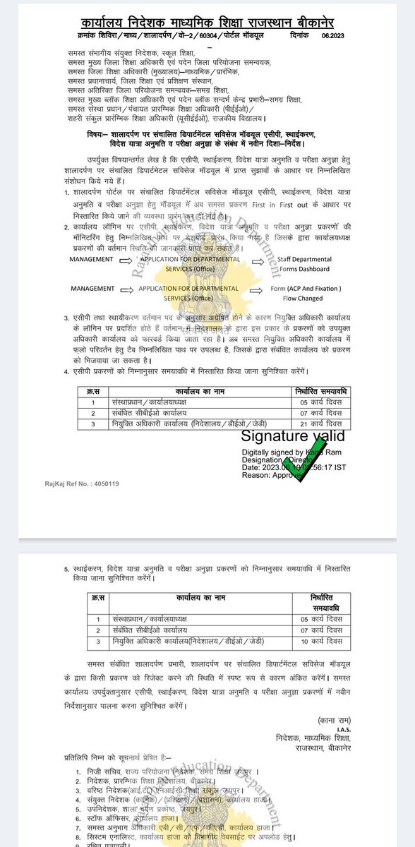 एक निश्चित समयावधि में ये सब कार्य निस्तारण का आदेश है फिर भी आदेशों की अवहेलना क्यों??
कई जिलों में आदेश जारी हो चुके हैं लेकिन कई DEO ऑफिस आज भी ....🙄🙄🙄
#स्थाईकरण_आदेश_जारी_करो
जल्दी से आदेश जारी करें ।