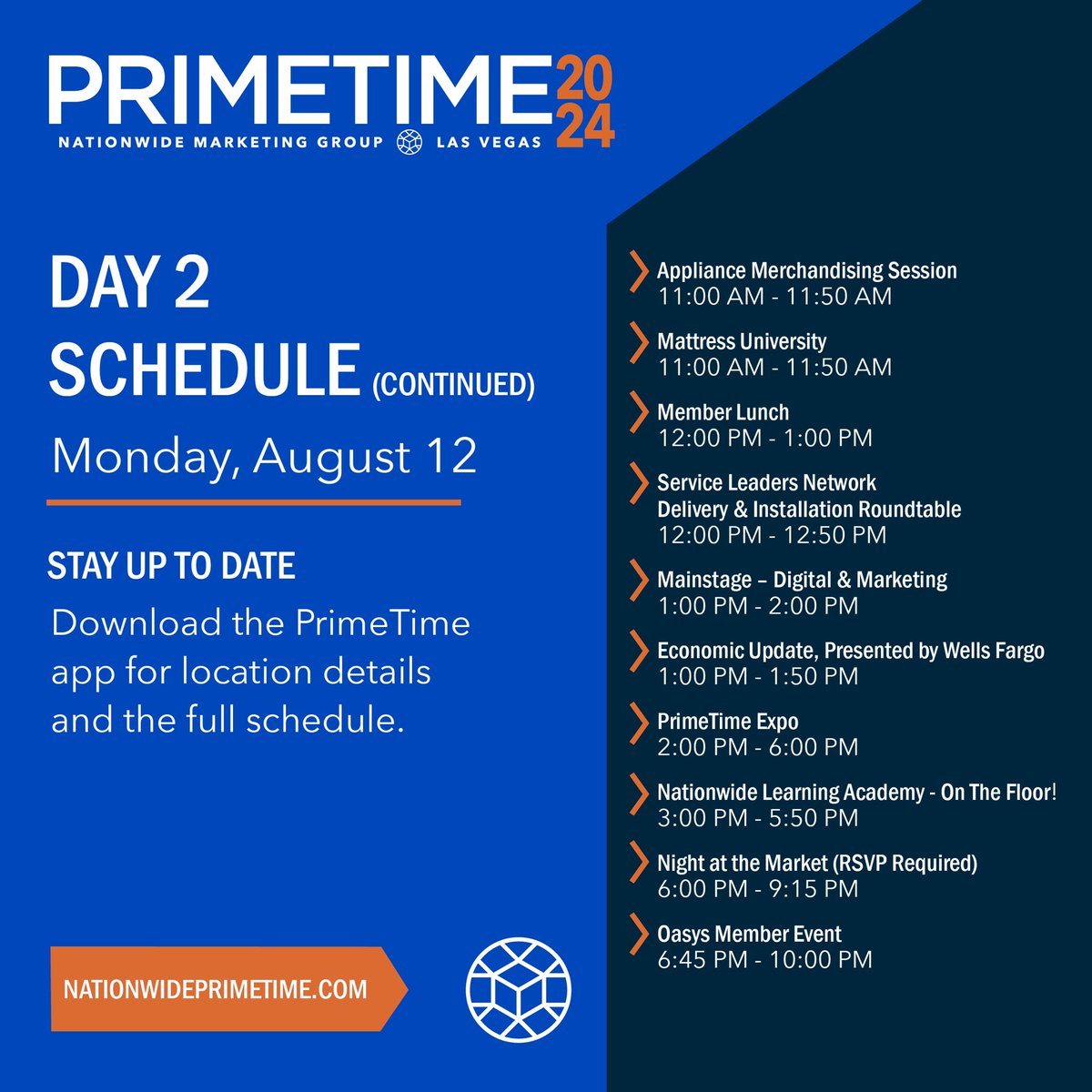 Day 2 of #NMGPrimeTime ☀️ Las Vegas! 

A morning full of merchandising and educational sessions, the Expo floor officially opens this afternoon and Night at the Market is happening tonight - Make sure you’ve RSVP’d and picked up your ticket at the registration desk. 🙌