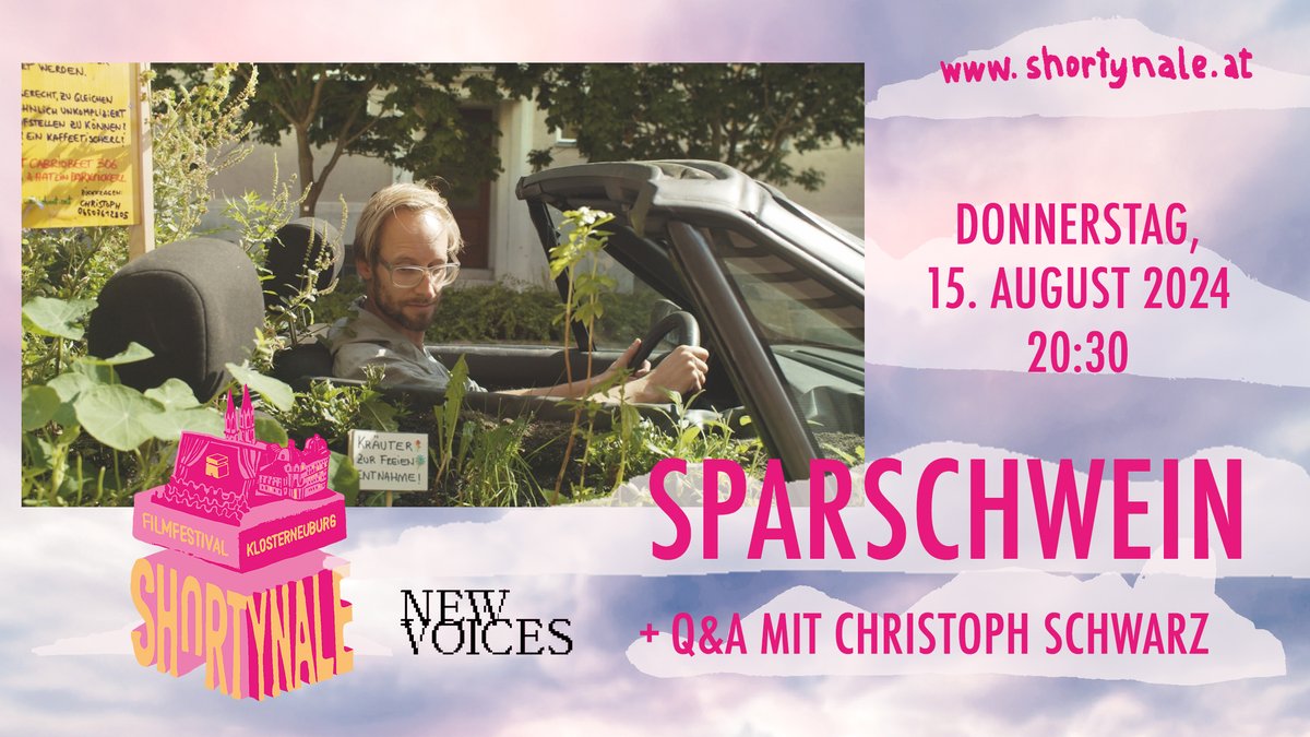 Wir freuen uns sehr, euch den herrlich selbstironischen Dokumentarfilm ✨SPARSCHWEIN✨ von Christoph Schwarz als Open Air Langfilm-Special bei der diesjährigen SHORTYNALE präsentieren zu dürfen. 
(inkl. Q&amp;A mit dem Regisseur)

#filmfestival #shortynale #klbg