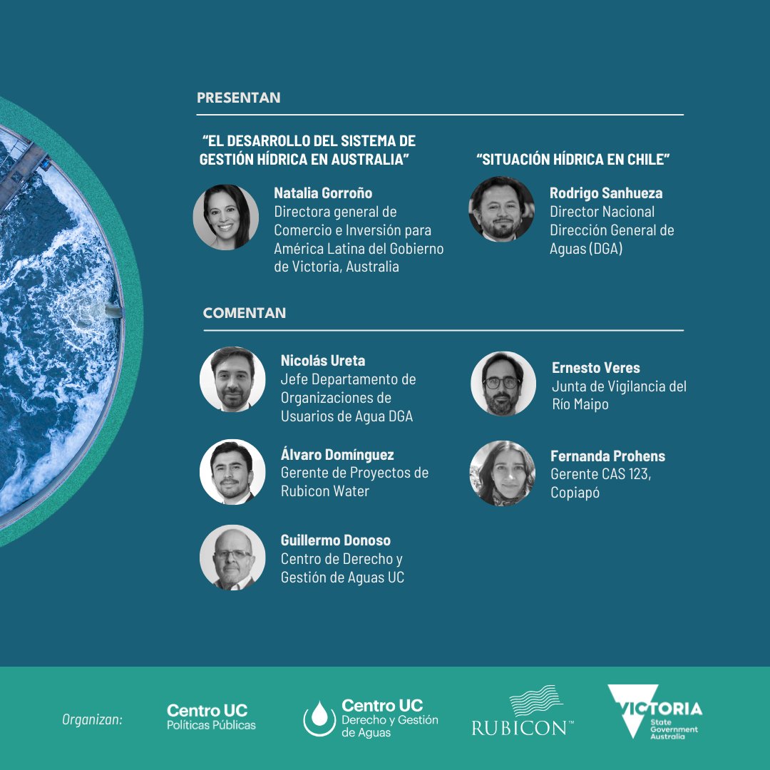 Rubicon Water LatAm (@rubicon_latam) on Twitter photo Miércoles Casa Central <a href="/ucatolica/">Universidad Católica</a>, seminario "Políticas y tecnologías para la seguridad hídrica de #Chile en el contexto del cambio climático". Inscríbete aquí: hubs.la/Q02KYLNG0 ,9:00-11:00 hrs. / Aula Magna Manuel José Irarrázaval. #agua #seguridadhidrica <a href="/cppublicasuc/">Centro de Políticas Públicas UC</a> Miércoles Casa Central <a href="/ucatolica/">Universidad Católica</a>, seminario "Políticas y tecnologías para la seguridad hídrica de #Chile en el contexto del cambio climático". Inscríbete aquí: hubs.la/Q02KYLNG0 ,9:00-11:00 hrs. / Aula Magna Manuel José Irarrázaval. #agua #seguridadhidrica <a href="/cppublicasuc/">Centro de Políticas Públicas UC</a>