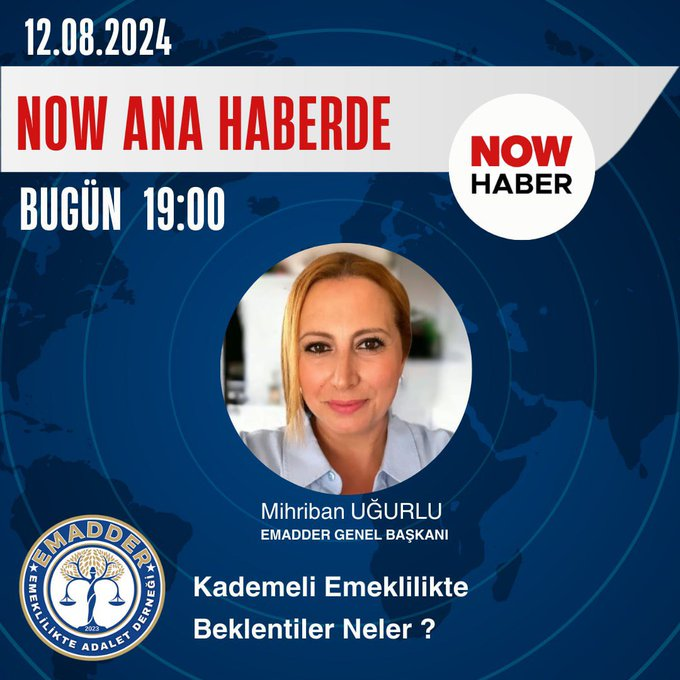 Yarım saat sonra Genel Başkanımız Sayın <a href="/mihribanugurluu/">Mihriban UĞURLU ⚖️</a>  NOW Ana Haber' e konuk oluyor

#EytSonrasıKademeŞart