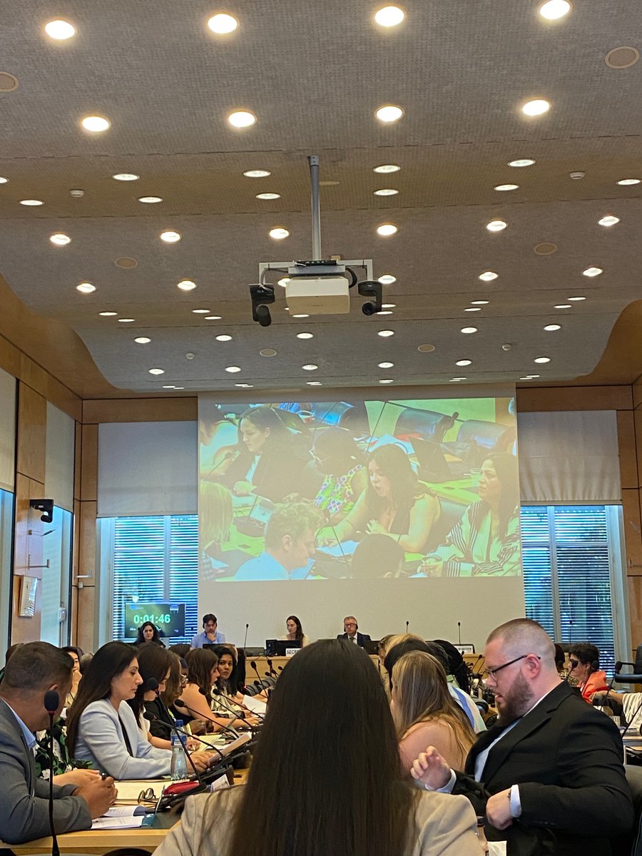 GypsyTravellerM's tweet photo. Day 1 of giving evidence at the 113th session of the CERD down! We're excited to be here in Geneva, Switzerland. Read our full report here: https://t.co/TFsGtDWJbf #CERDSession #GenevaSwitzerland #UNCommittee #EqualityMatters https://t.co/ovqFrJsWd7