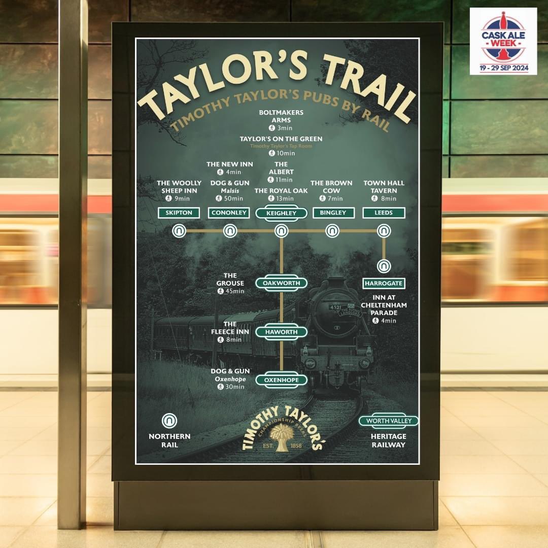 Check out our new Facebook &amp; Instagram post for more info on <a href="/TimothyTaylors/">Timothy Taylor's Brewery</a> ‘Pubs by Rail’ Trail

You can also discover pub walks &amp; Bike rides centred around their pub estate 👉timothytaylor.co.uk/pub-walks-bike… 

🍺 Cask Ale Week is 19- 29 Sept 2024

#CaskAleWeek

caskaleweek.co.uk