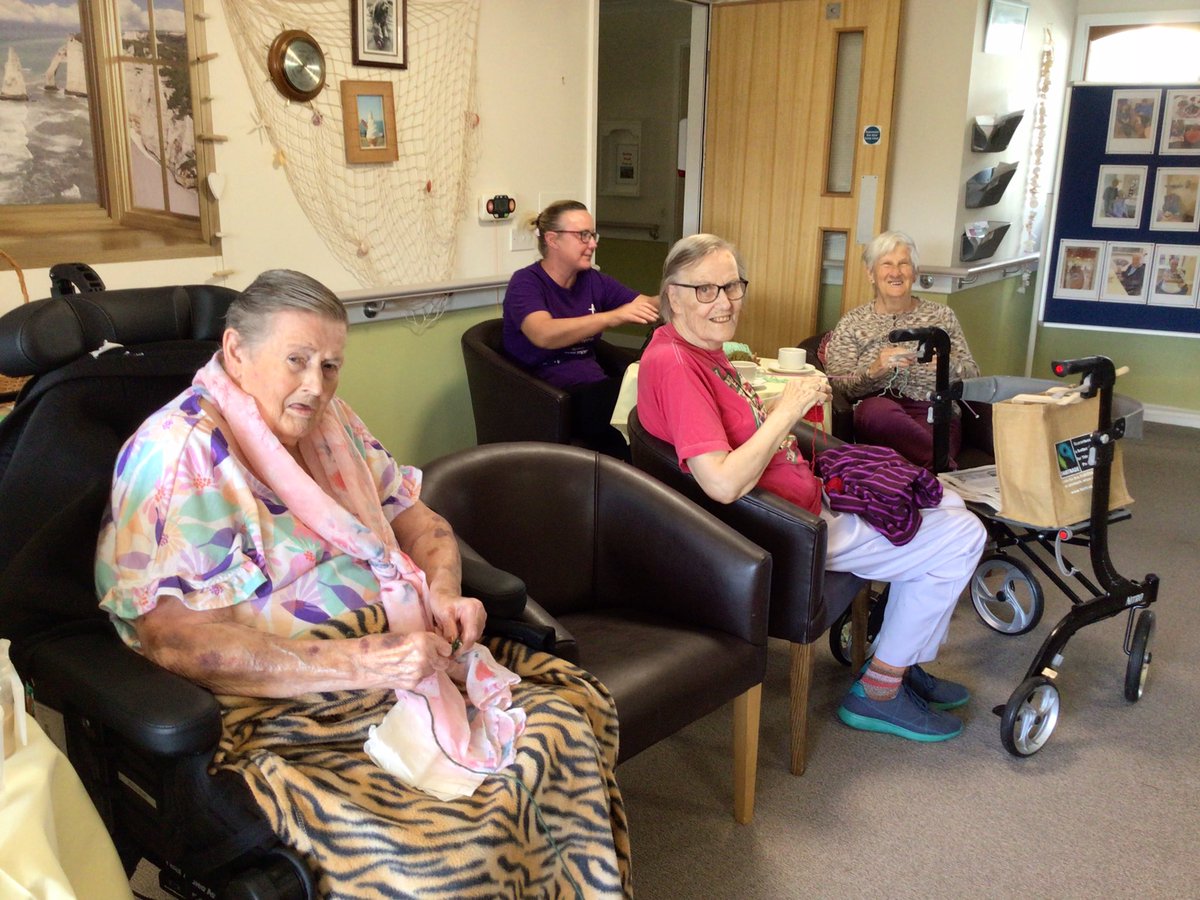 Our Friday morning community knit and natter group at the Ridings, feel free to join us at 11am every Friday morning 🤗🧶🫖☕️ <a href="/AnchorLaterLife/">Anchor</a> #Community