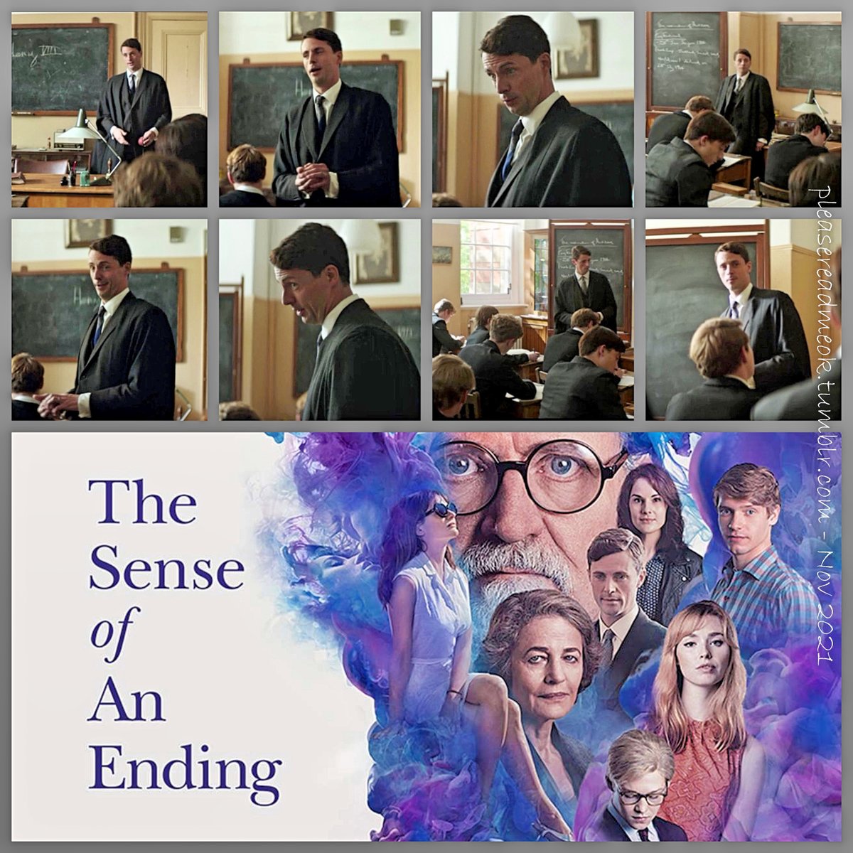 PleaseReadMeOK's tweet photo. 1/2 Just popped back to say that #TheSenseofanEnding is Film of the Day today on BBC2. 

A nice little cameo part for #matthewgoode . Probably a day to film and then home to the kids. Result! 

BBC2 11.05pm in the UK tonight [Monday] and then on BBC I Player
📷 TSOAE my edit https://t.co/w40zuprU8c