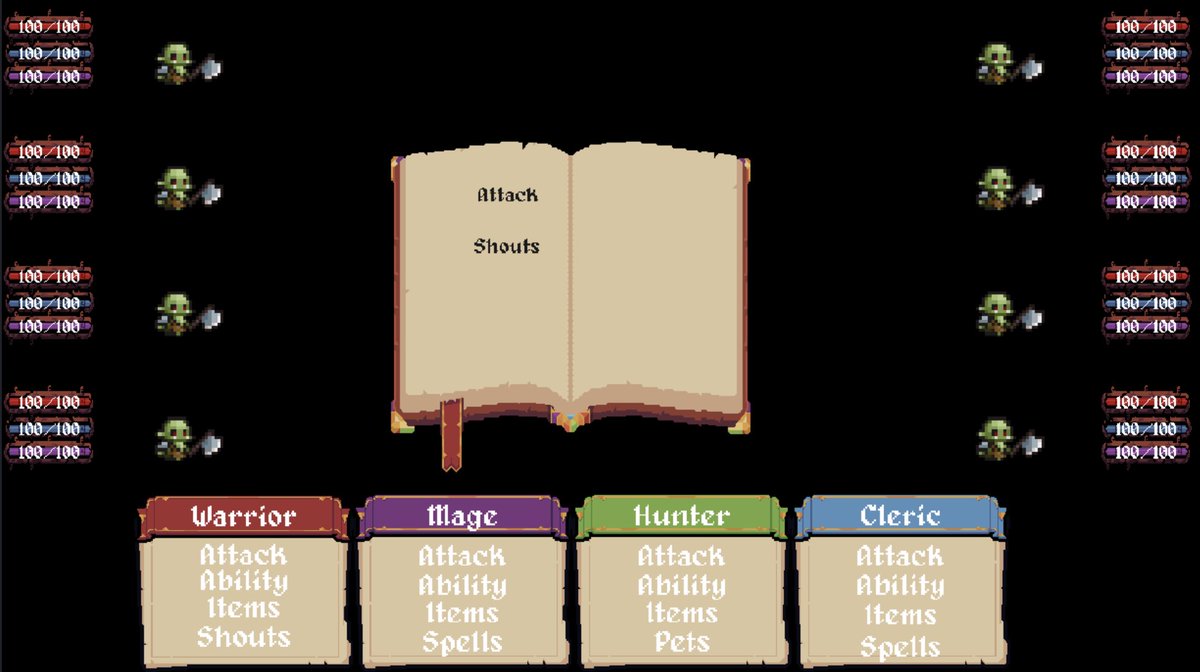 Multiplayer and Turn Based?!?!

UI is loading based on character selections things are starting to come together. As we get closer to testing I hope we can get some solid community feedback to help add features and balance in the early stages of development. #IndieGameDev