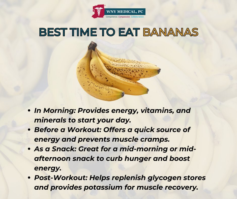 WNYMedical's tweet image. Start your day right with a banana! 🍌🌞🍌 #BreakfastBoost #HealthyStart  #banana  #healthysnacks #nutrition
