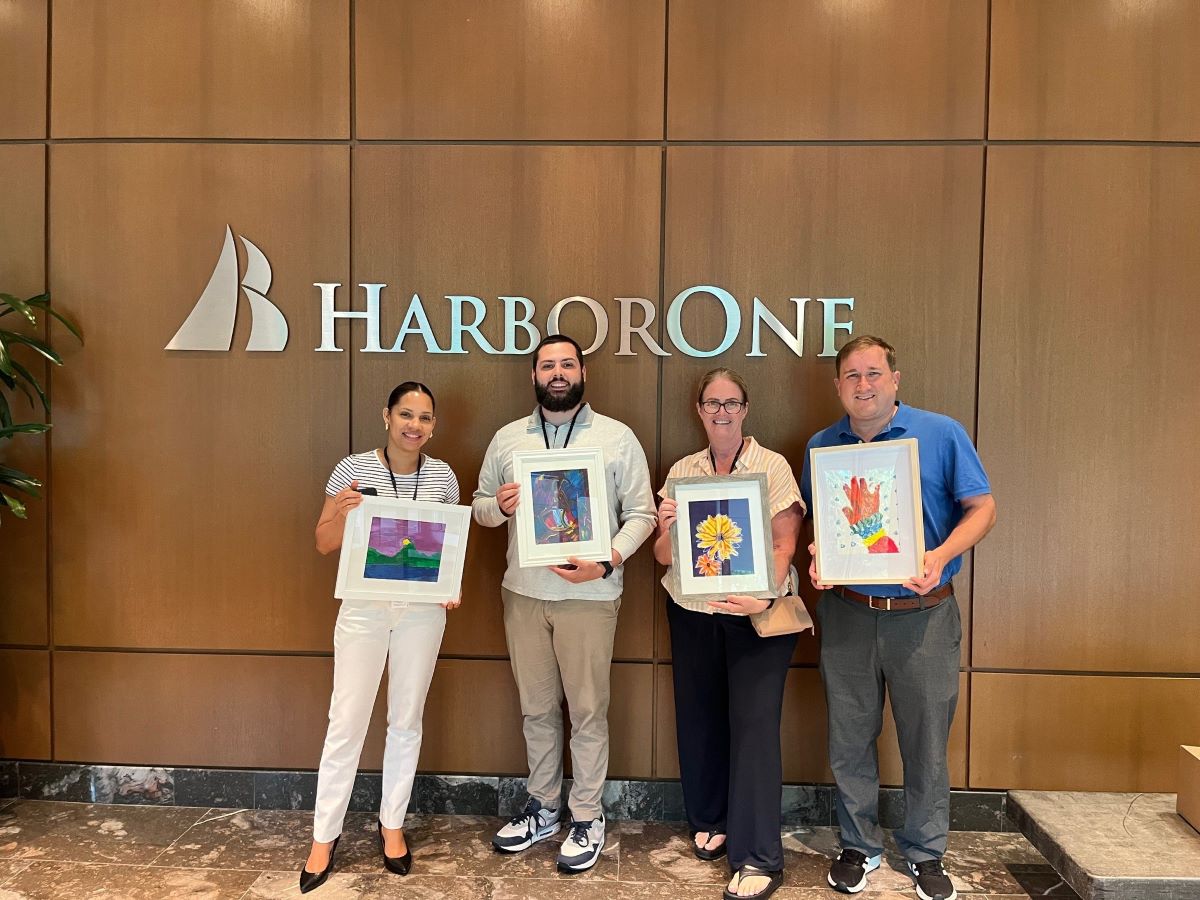 🎨 Our participants’ artwork is on display at 5 HarborOne Bank branches this month!

Abington: 660 Bedford St
Brockton: 1601 Main St, 68 Legion Pkwy, 443 Belmont St
Stoughton: 470 Washington St
All paintings are $60, proceeds going to the artists. 

Thank you, HarborOne Bank! 🙌