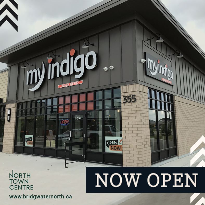 northtowncentre's tweet photo. My Indigo is NOW OPEN!
Experience the very best of hospitality &amp; authenticity of their Indian street food.

Hours:
Every day: 12pm - 10pm

#bridgwater #Winnipegeats #localfood #NorthTownCentreWPG https://t.co/AHAa8PmcVF