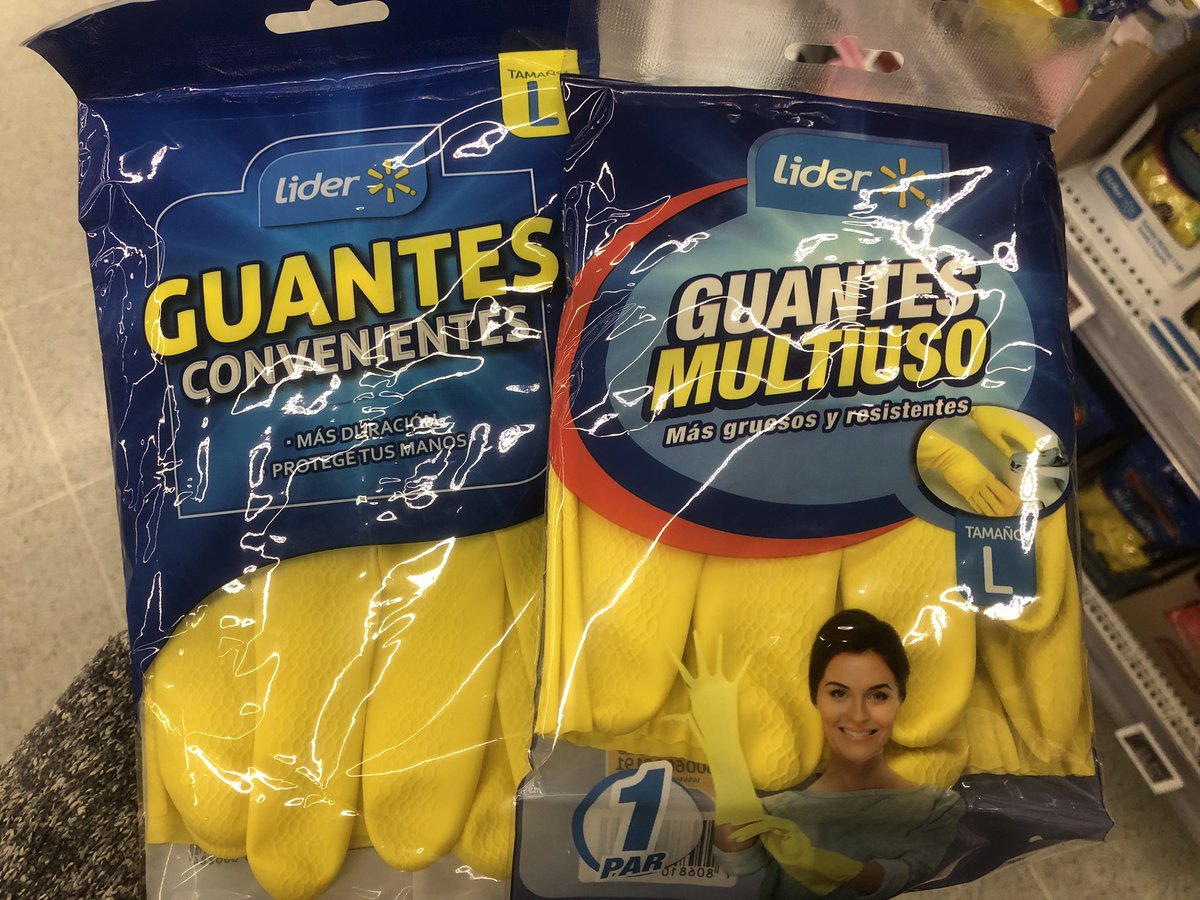 javierduhart's tweet photo. Ojo @LIDERcl sus dos productos de #guantesdegoma, “convenientes” y “multiuso”, tienen diferencias en la impresión de la escala de tamaño de manos, lo que podría inducir a error al momento de elegir el producto #tallaguantes #guantescocina #tamañoguantes #tamañomanos https://t.co/W8WoOdm58V