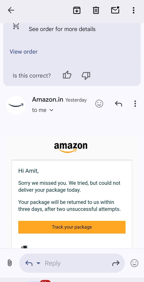 AmitYadavRpi's tweet photo. Worst service ever of @amazonIN now Amazon is cheating and making fools of his own customers.
It was the 3rd time when I ordered a product from Amazon but they did not give on time delivery even when i am a prime member
I suggest you guys please do not order product from @amazon https://t.co/rASXGvwSgc