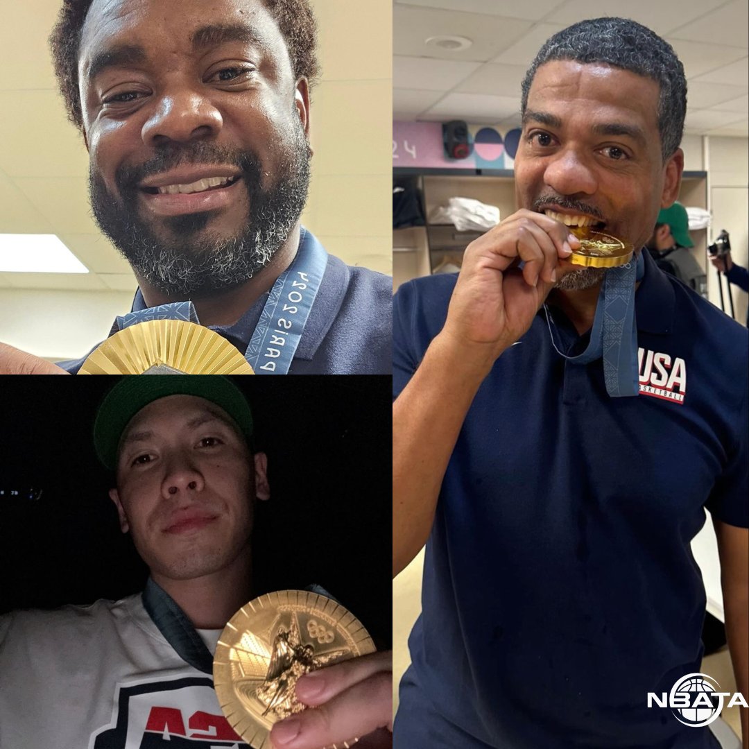 NBATA's tweet photo. Bringing home the gold! 🏆🇺🇸 Hard work, dedication, and teamwork is what delivers greATness!  Congratulations to Team USA! #GoldStandard #NBATA #Champions 
.
.
.
#paris2024 #olympics #nba #nbata #gold #teamusa #usabasketball #greATness https://t.co/SjB1PE4Si7