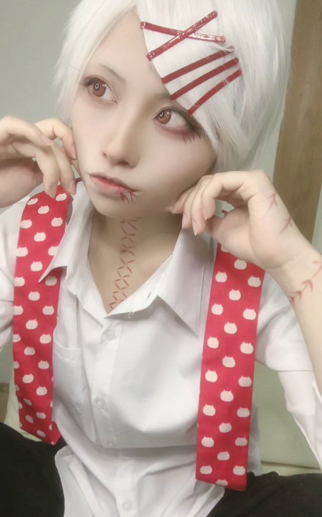 kuroneko__79's tweet photo. #東京喰種コスプレ 
 #鈴屋什造コスプレ
 #コスプレ #Cosplay https://t.co/pfD6yR8wCv