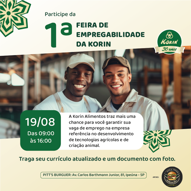 KorinAlimentos's tweet photo. #NOVIDADE | Você sempre teve o sonho de iniciar uma carreira brilhante na Korin? Portanto, não perca essa oportunidade! Siga as instruções da imagem e boa sorte. 💚
#Korin #GrupoKorin #KorinAlimentos #AgriculturaNatural https://t.co/H9QAUTfqkZ