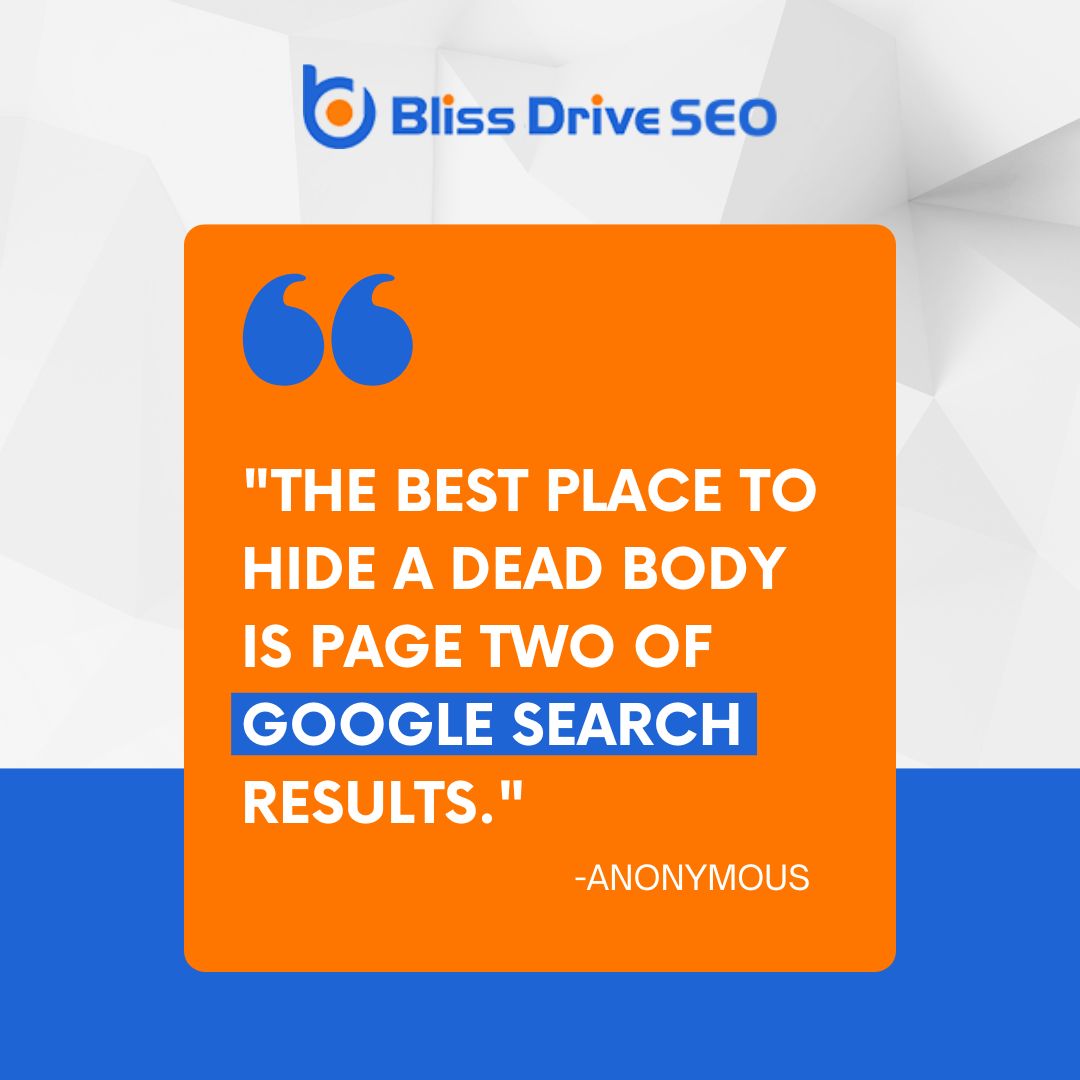 🗣️ QOTD🗣️ 

At #BlissDrive, we specialize in helping your #business reach page one of #Google with proven #SEO strategies. 🚀

Contact us today to get started! 👉 bit.ly/3ypH1JD

#DigitalMarketing  #SEOServices #PPC #CRO #MarketingStrategy #LeadGeneration