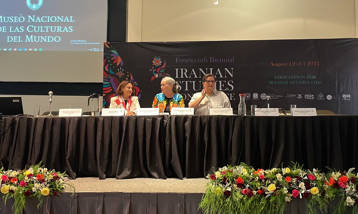 Getting ready for the opening remarks of AIS President Prof. Firoozeh Kashani-Sabet. Come up to the second floor once you register.