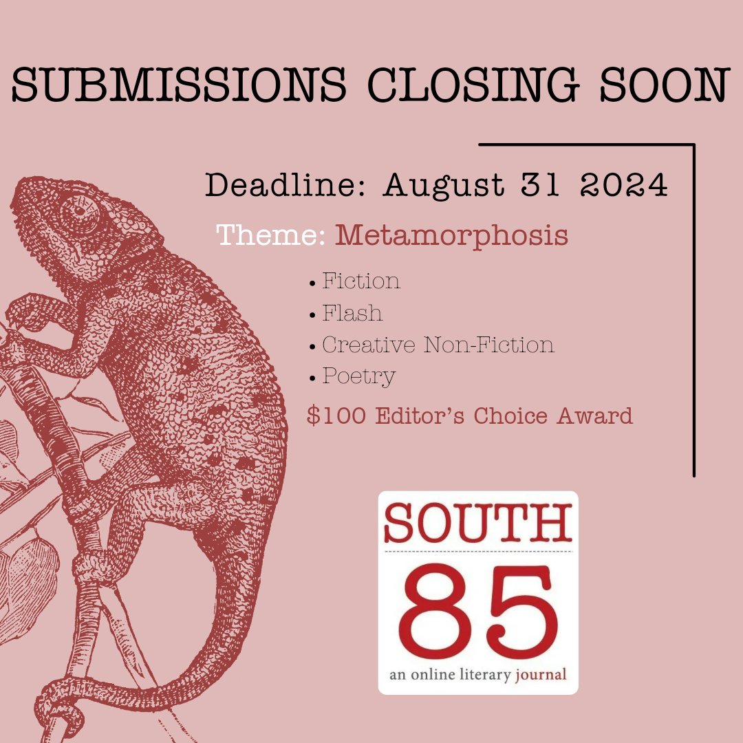 South85Journal's tweet image. Our team would love to read your work! 

We're the official #litjournal of the @ConverseMFA #lowres program, led by #fiction/#CNF faculty member @lesliepwriter and we've been putting out our beloved journal twice annually since 2012.

south85journal.com/submissions/