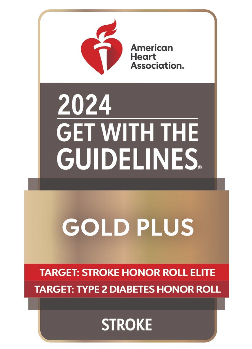 We are proud to highlight our @ufhealthjax Stroke Team for receiving the Gold Plus Quality Achievement award from <a href="/American_Heart/">American Heart Association</a>! This national award recognizes their exceptional care and treatment of stroke patients according to nationally recognized, research-based guidelines.