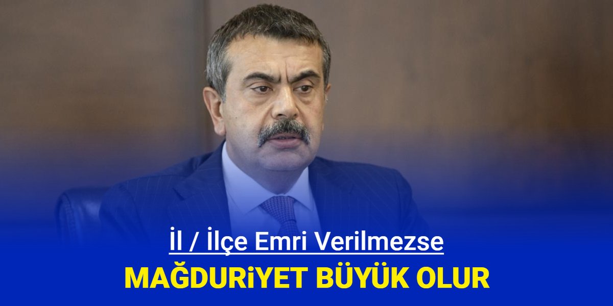 MEB il/ilçe emri vermezse büyük mağduriyetler olur
finans7.com/haber/meb-ilil…