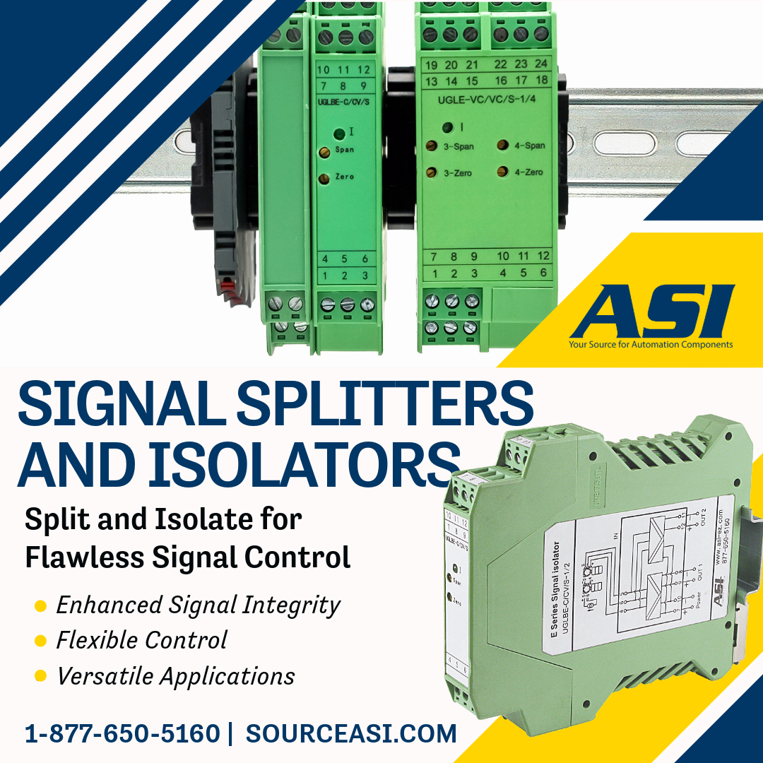 asiez's tweet image. Split and Isolate for Flawless #SignalControl with #SignalSplitters and #Isolators from ASI. Key advantages include: Enhanced #SignalIntegrity, Flexible Control, Versatile Applications. Boost your system’s reliability and performance. Shop sourceasi.com
#automation #iot