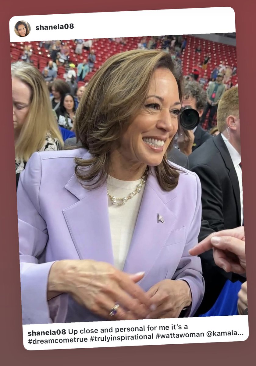 Shanela17's tweet photo. #Kamala4President2024 #KamalaHarris2024 #loveyoukamala #HarrisWalz24 https://t.co/v4wUHYhVFX