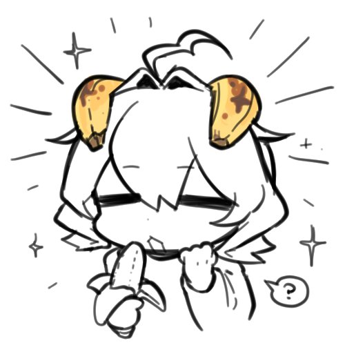 GGnn0529's tweet image. 之前看到有人说那两个角像香蕉
这个样子千万不能让小夜她们看到😾