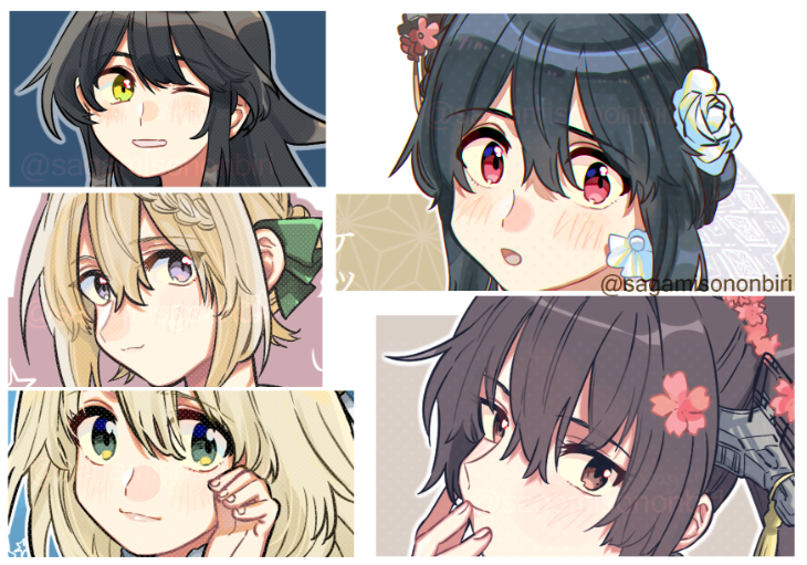 ほっぺギザギザ線すき