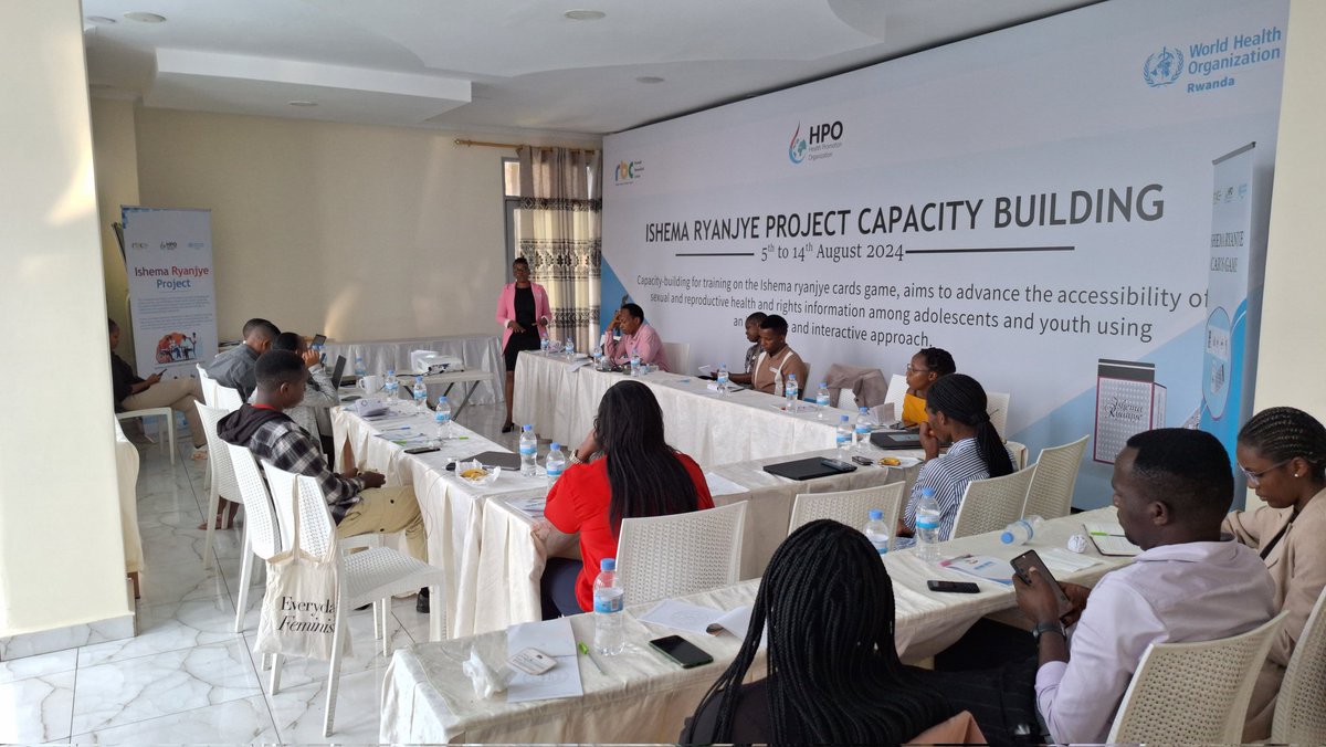 HP_Organi's tweet photo. #IshemaRyanjyeCards game is introduced as an additional tool to complement #CSOs/#YLOs' existing approaches. On its first day, the cohort has intensely focused on understanding the content in the #IshemaRyanjye handbook, which contains #SRHR information and a guide to the game. https://t.co/EoHEYMkvG1