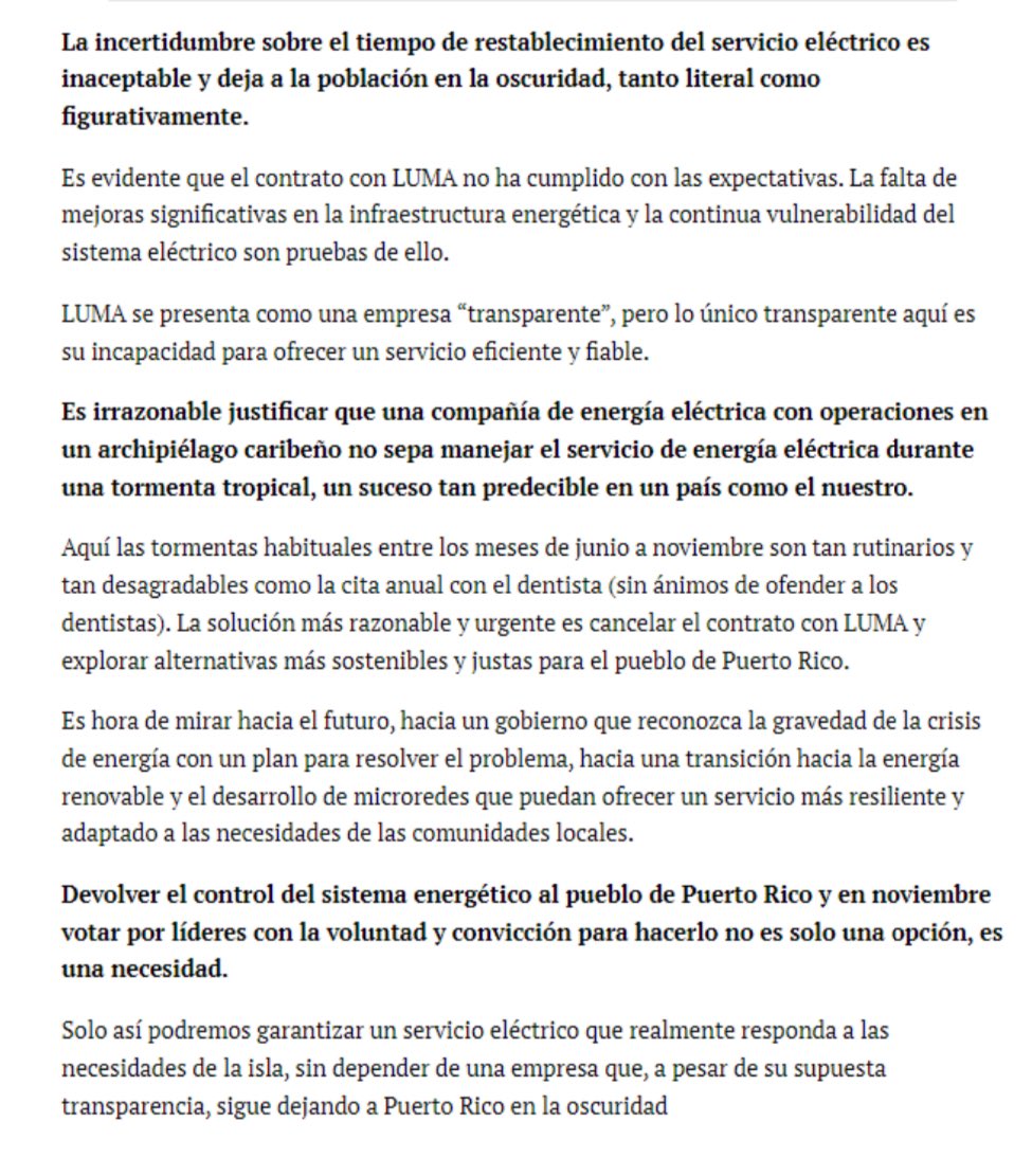 lapaulitica's tweet image. LUMA y Juan Saca tan transparentes que no se ven, pueden leer mi columna sobre ese tema hoy en Endi aquí ⤵️
elnuevodia.com/opinion/punto-…
