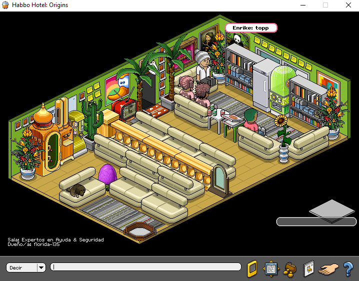 Veniros a charlar un rato en el <a href="/HabboOrigins/">Habbo Hotel: Origins</a>