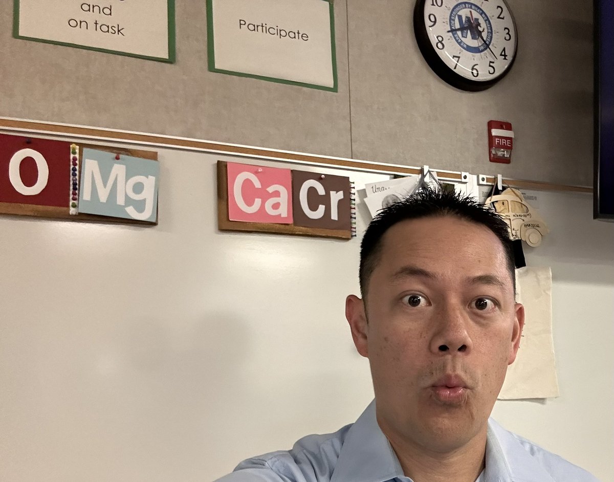 O Mg!  Day 1 of my 19th year teaching.  3 sections of AP on top of an Honors and IB HL/SL section.  It’s going to be a busy year!