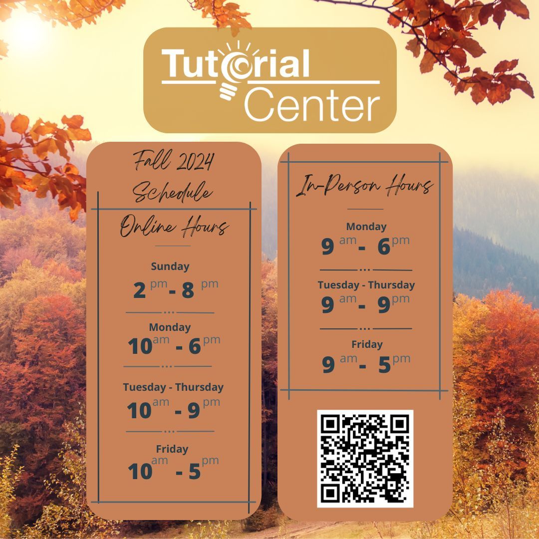 Clovis_TC's tweet image. The Tutorial Center is open for the Fall 2024 semester. 

Come swing by for help on your STEM or writing assignments or even just for a relaxing environment to work on homework.

#hours #clovistutorialcenter #cloviscommunitycollege