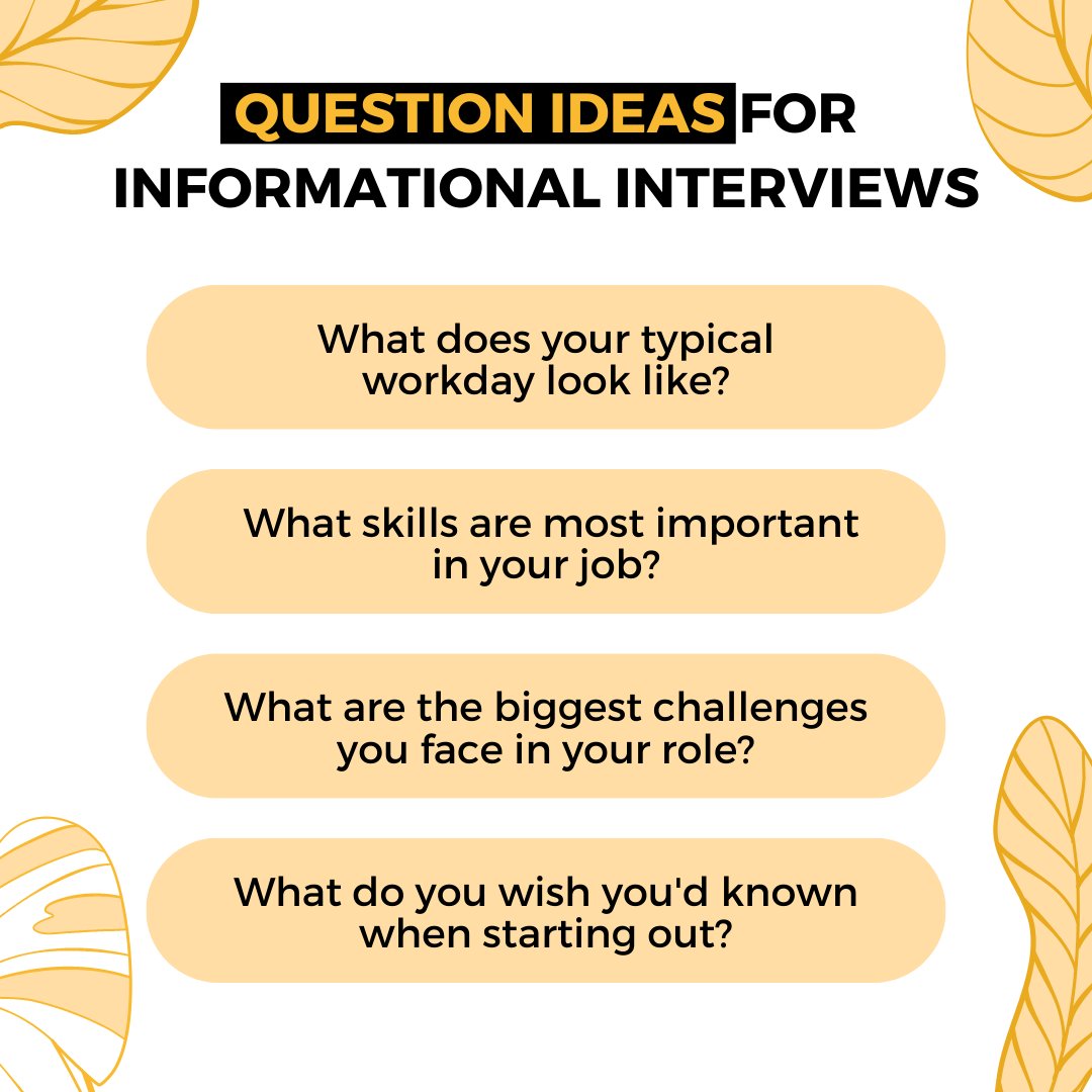 csulbgradbus's tweet image. Use these questions to gain valuable insights during your informational interviews!  

Book an appointment with Graduate Business Career Services (GBCS) 

#csulbGBCS #InformationalInterviews #Networking 🤝🎓