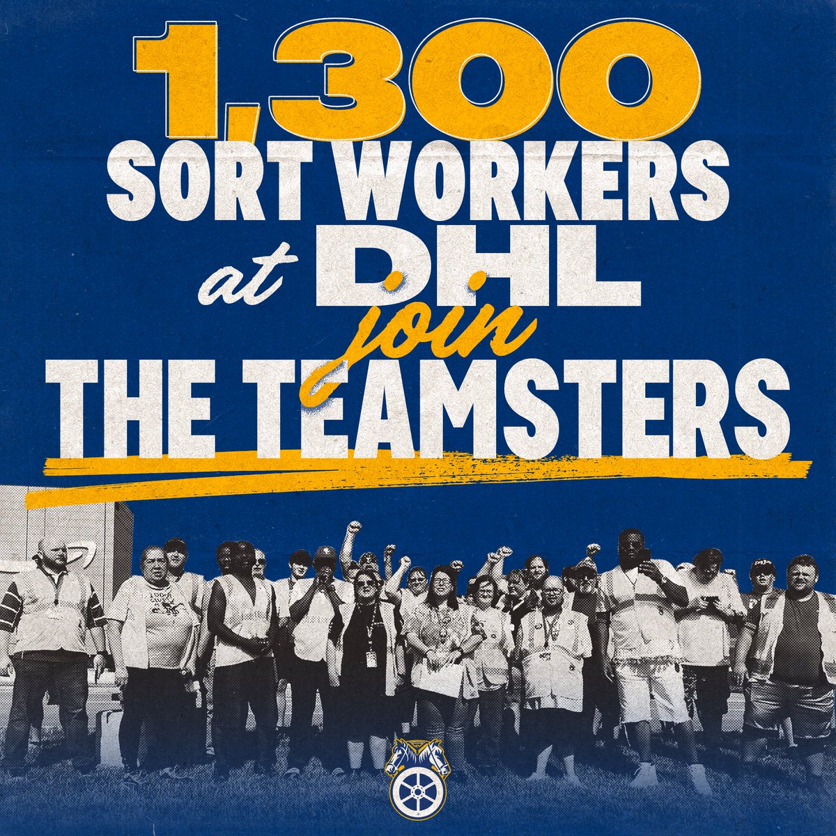 Teamsters's tweet image. 1,300 DHL SORT WORKERS JOIN TEAMSTERS, WIN RECOGNITION

More than 1,300 sort workers at DHL’s global hub at Cincinnati/Northern Kentucky International Airport (CVG) have joined Teamsters Local 89 after the company voluntarily recognized their right to collectively bargain. These…